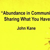 Abundance in community: sharing what you have.