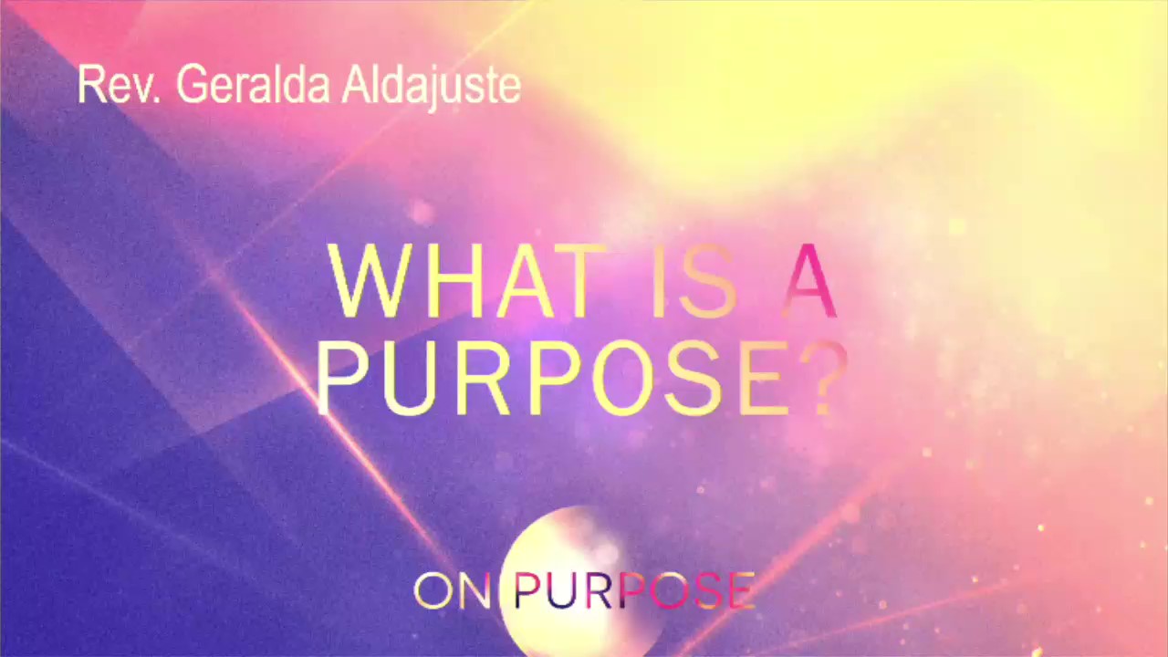 On Purpose - What is a purpose?