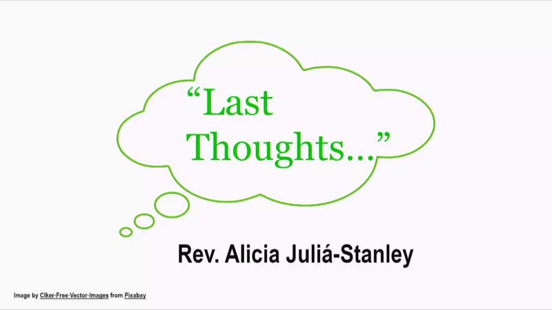 Last Thoughts